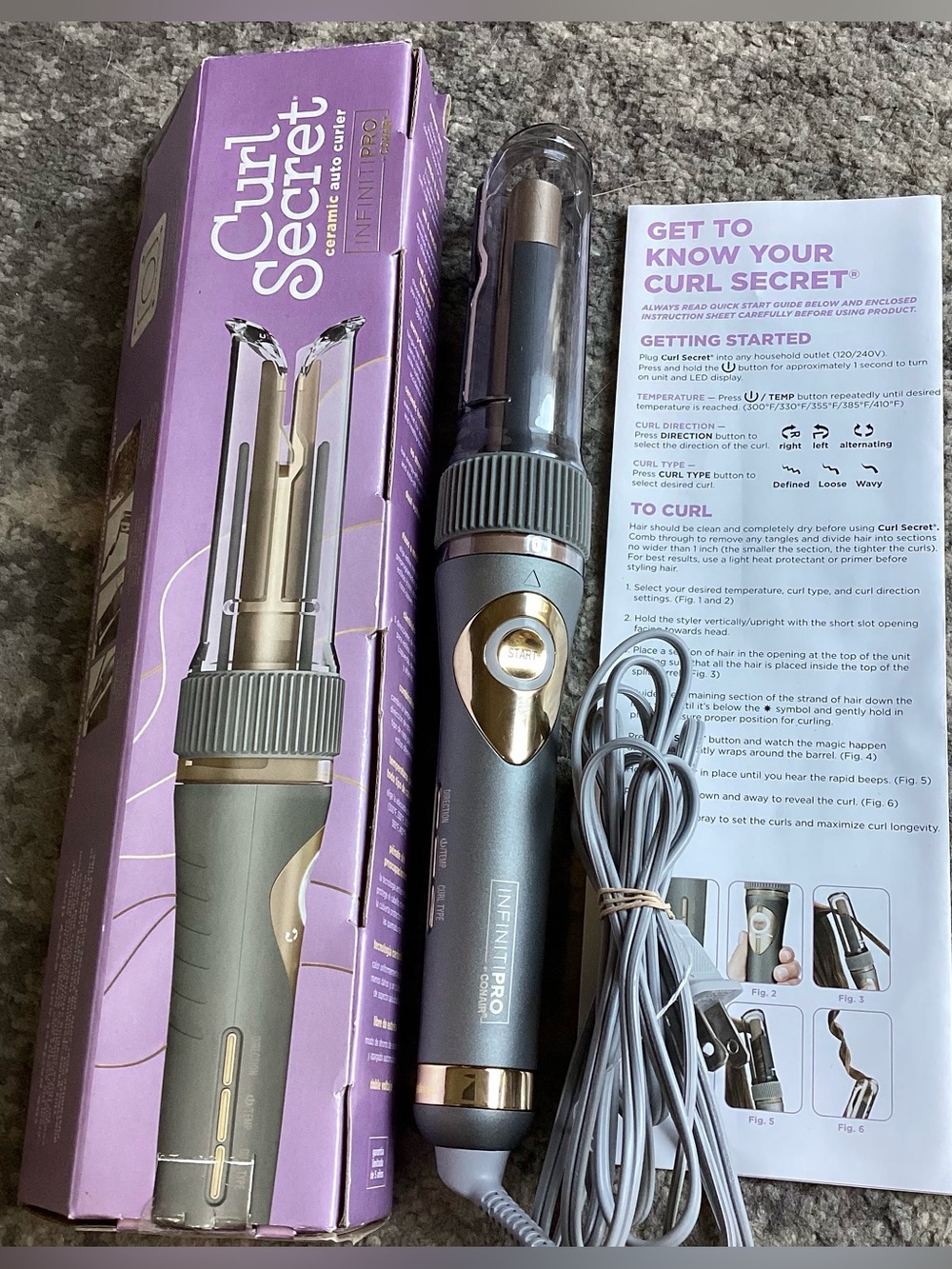Conair InfinitiPro CURL SECRET Ceramic Automatic Hair Curling Iron